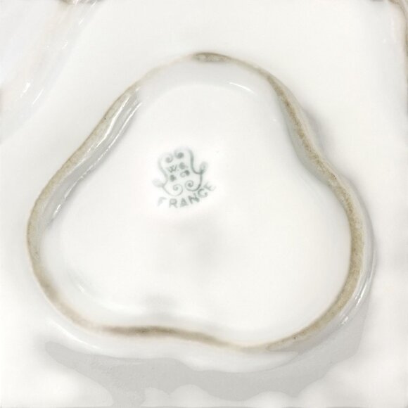 Antique Limoges France Porcelain Floral Decorative Dish With Gold Trim - Picture 4 of 11